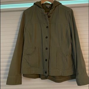 J. Jill Khaki jacket. 3-in-1! Great condition